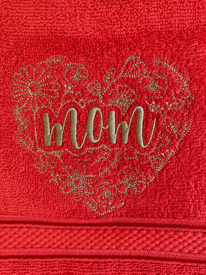 "MOM" Hand Towel – A Daily Reminder of Love